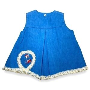 ⭐️Vintage Paulyne of Arizona denim jumper/dress